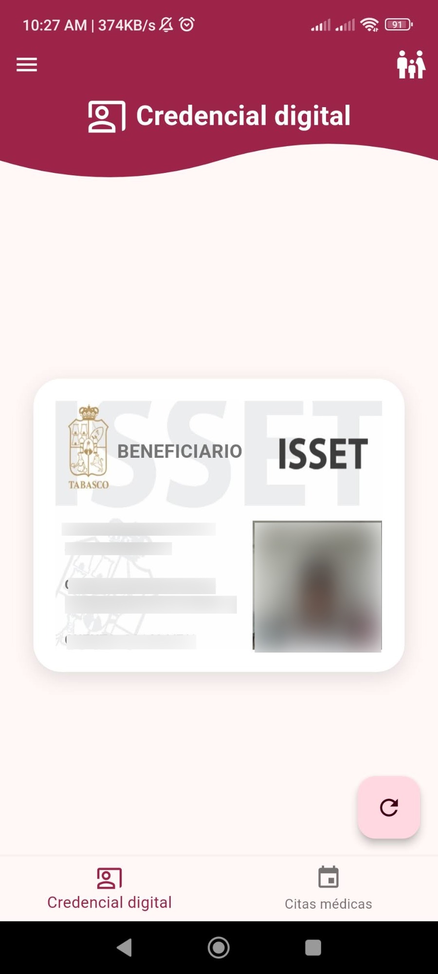 Mobile App ISSET — screen 3